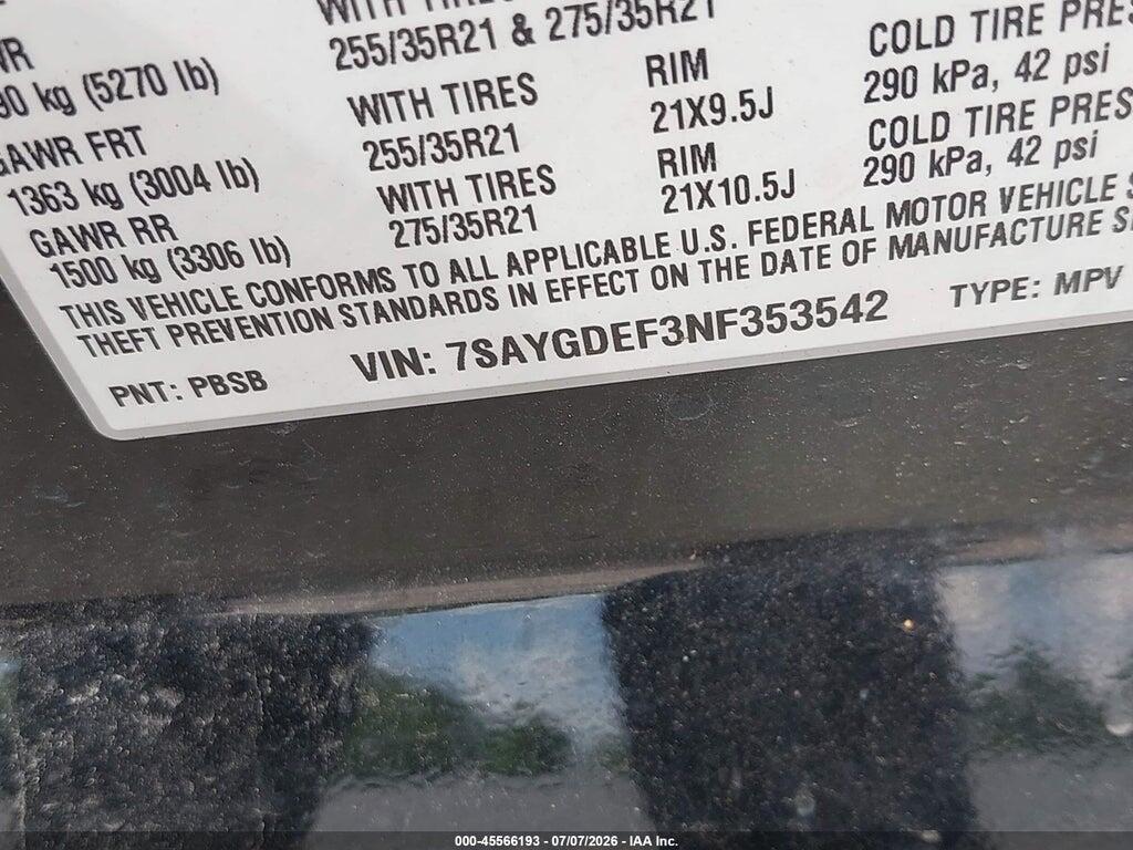 7SAYGDEF3NF353542 2022 TESLA MODEL Y photo no. 9