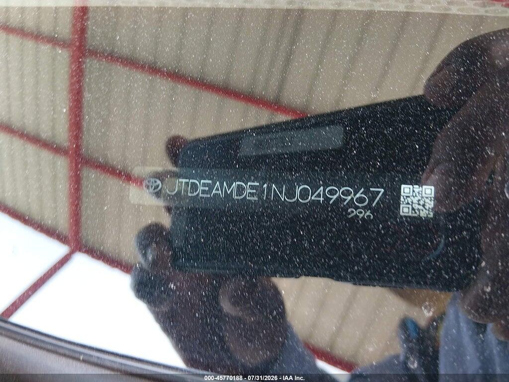 JTDEAMDE1NJ049967 2022 TOYOTA COROLLA photo no. 9