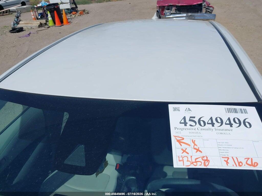 5YFEPMAE3NP310126 2022 TOYOTA COROLLA photo no. 6