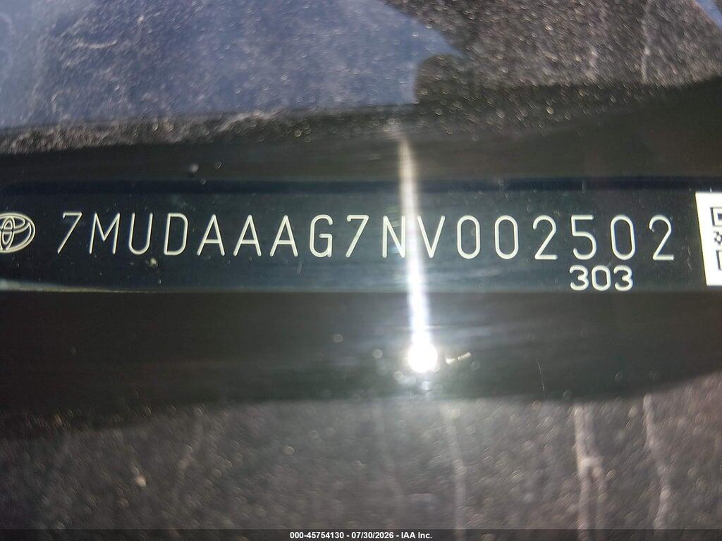 7MUDAAAG7NV002502 2022 TOYOTA COROLLA CROSS photo no. 9