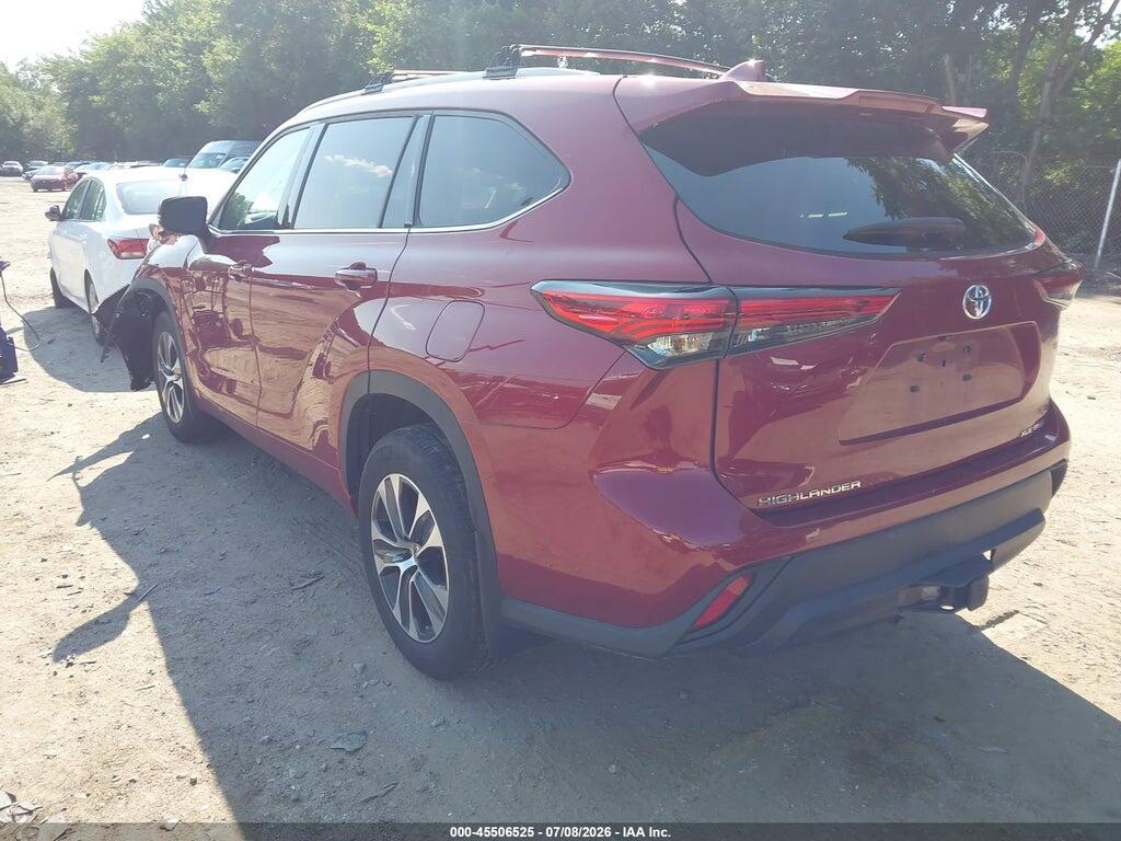 5TDGZRBH8NS242566 2022 TOYOTA HIGHLANDER photo no. 3