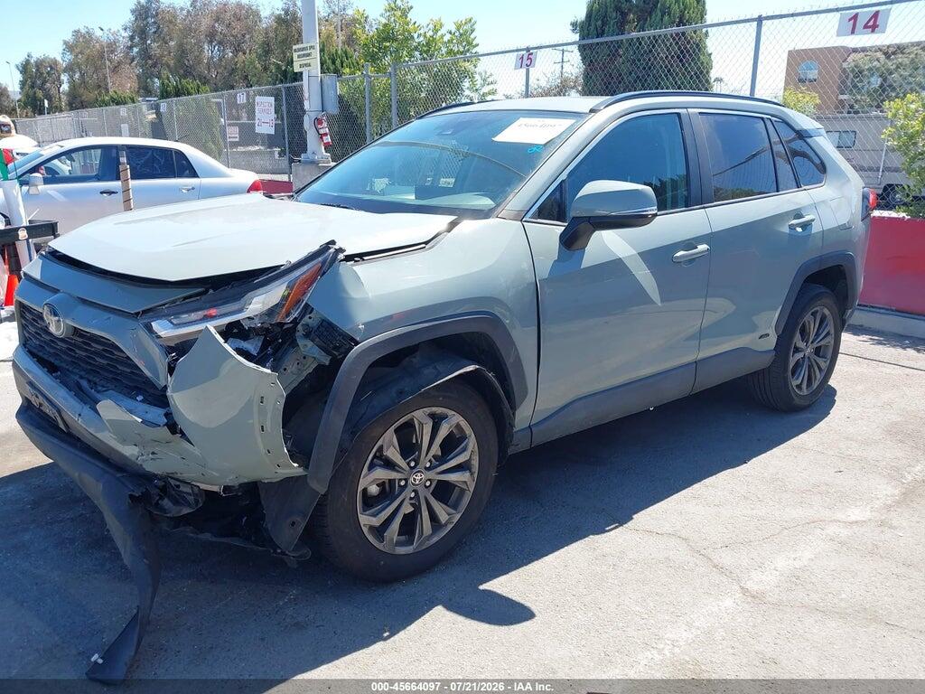 4T3B6RFV3NU080086 2022 TOYOTA RAV4 HYBRID photo no. 2