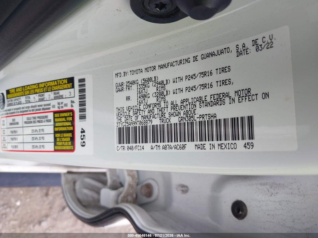 3TYCZ5AN9NT068879 2022 TOYOTA TACOMA photo no. 9
