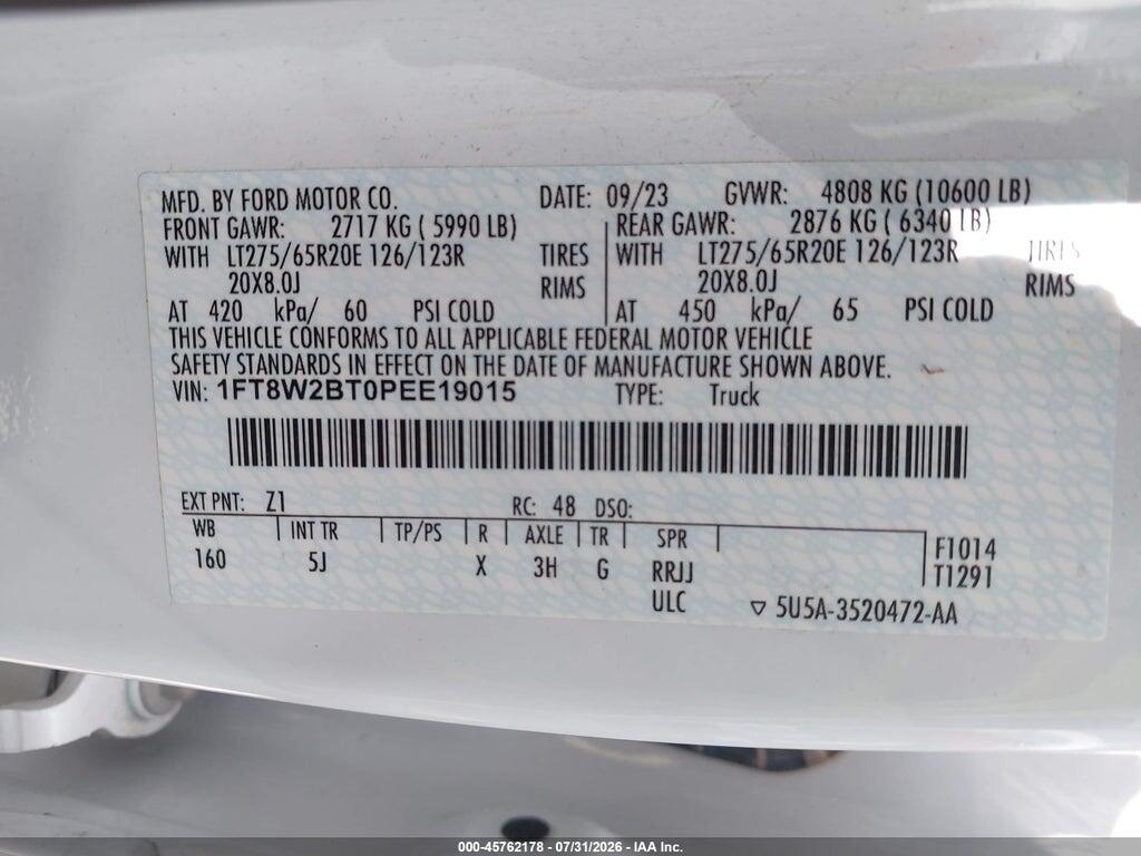 1FT8W2BT0PEE19015 2023 FORD F-250 photo no. 8