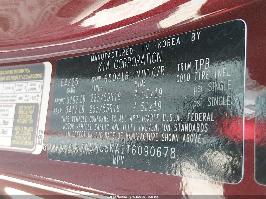 KNDNC5KA1T6090678 2026 KIA CARNIVAL MPV HYBRID photo no. 9