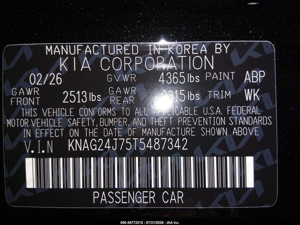 KNAG24J75T5487342 2026 KIA K5 photo no. 9