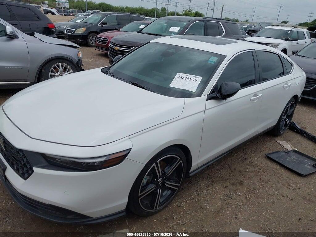 1HGCY2F56PA037077 2023 HONDA ACCORD HYBRID photo no. 2