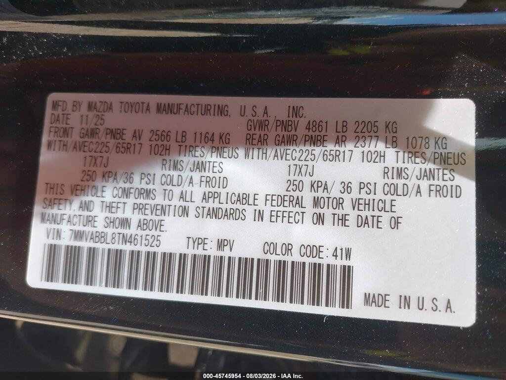 7MMVABBL8TN461525 2026 MAZDA CX-50 photo no. 9