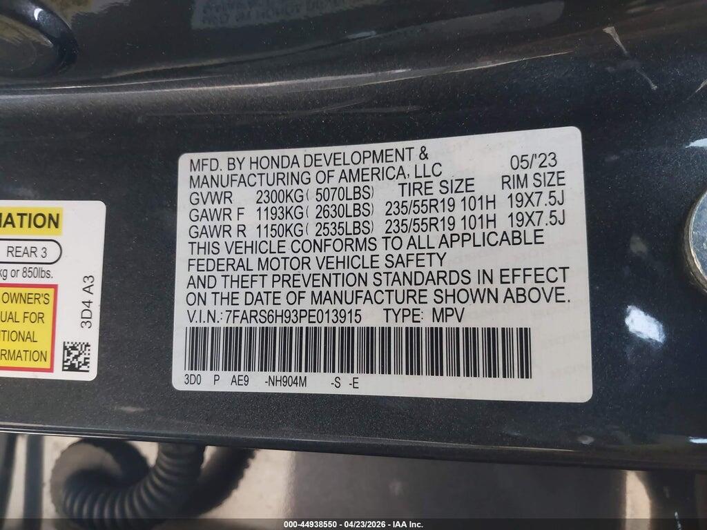 7FARS6H93PE013915 2023 HONDA CR-V HYBRID photo no. 9