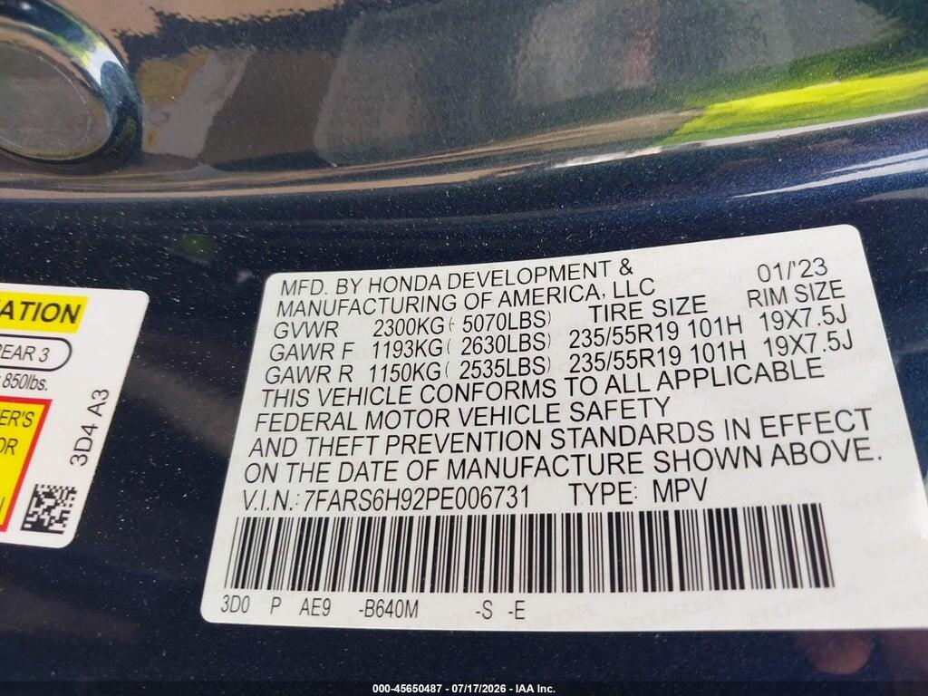 7FARS6H92PE006731 2023 HONDA CR-V HYBRID photo no. 9