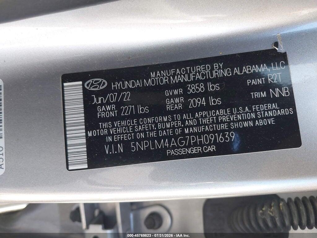 5NPLM4AG7PH091639 2023 HYUNDAI ELANTRA photo no. 9