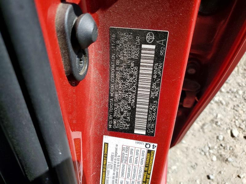 2017 TOYOTA COROLLA IM BASE — Фото 12 из 12