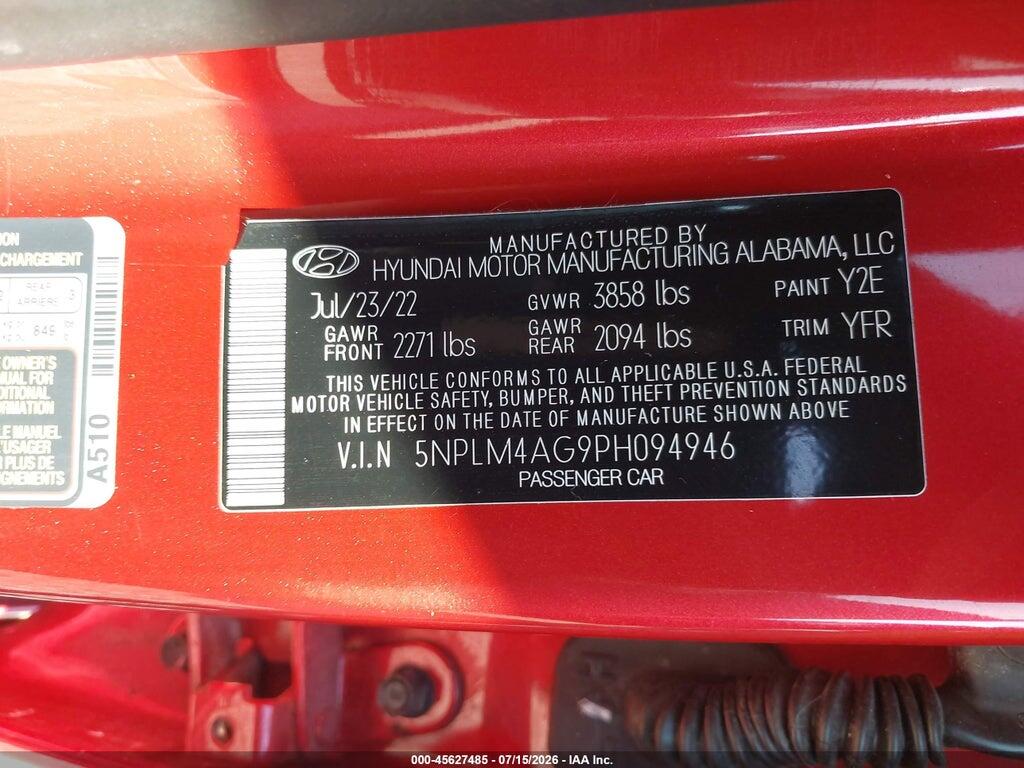 5NPLM4AG9PH094946 2023 HYUNDAI ELANTRA photo no. 9