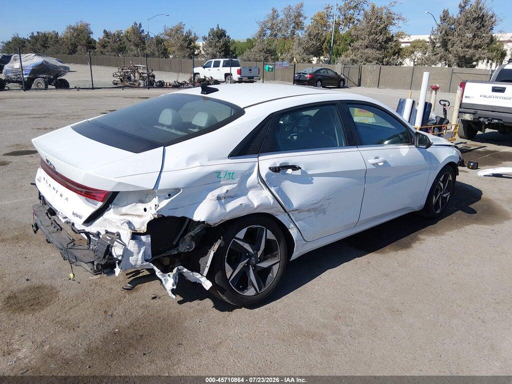 KMHLN4AJ2PU038700 2023 HYUNDAI ELANTRA HYBRID photo no. 4