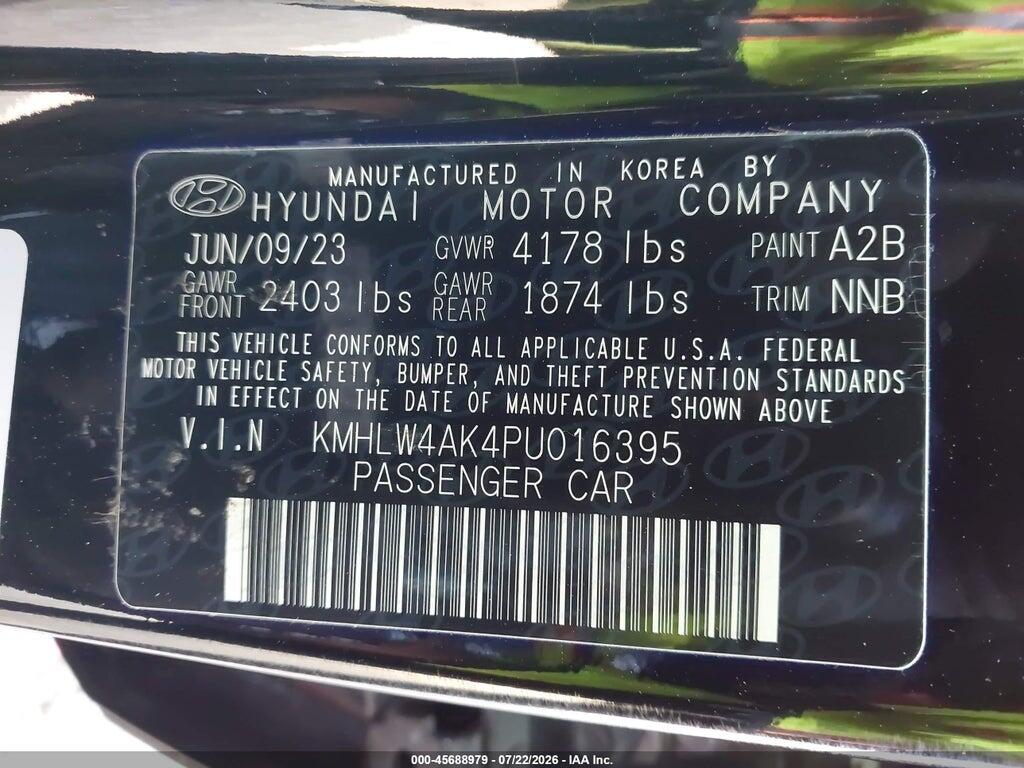 KMHLW4AK4PU016395 2023 HYUNDAI ELANTRA N photo no. 9