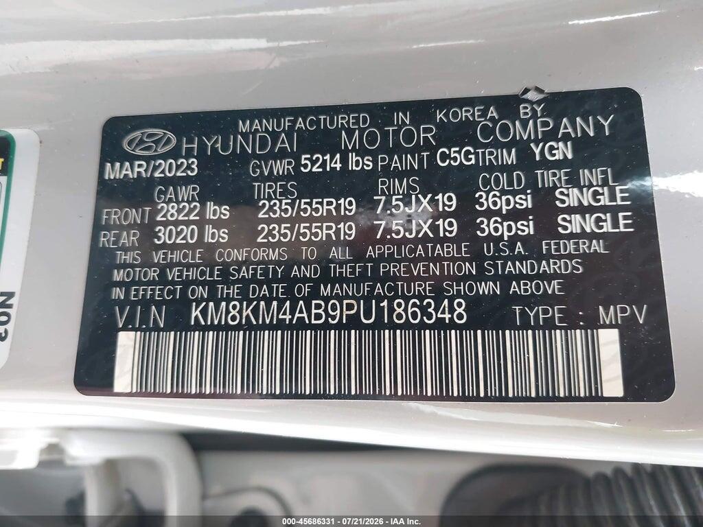 KM8KM4AB9PU186348 2023 HYUNDAI IONIQ 5 photo no. 9
