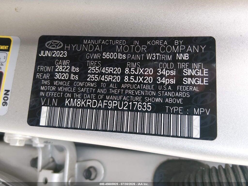 KM8KRDAF9PU217635 2023 HYUNDAI IONIQ 5 photo no. 9