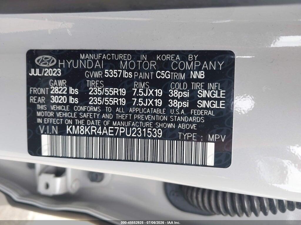 KM8KR4AE7PU231539 2023 HYUNDAI IONIQ 5 photo no. 9