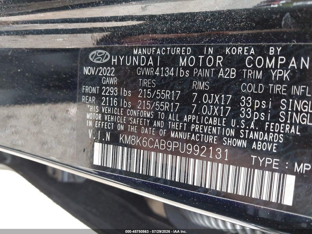 KM8K6CAB9PU992131 2023 HYUNDAI KONA photo no. 9