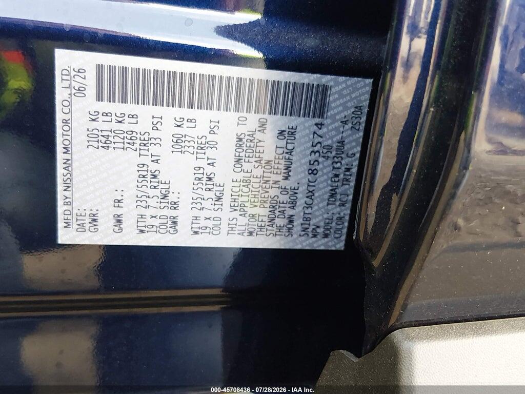 5N1BT3CAXTC853574 2026 NISSAN ROGUE photo no. 9