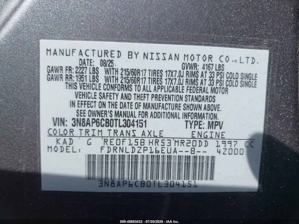 3N8AP6CB0TL304151 2026 NISSAN KICKS photo no. 9