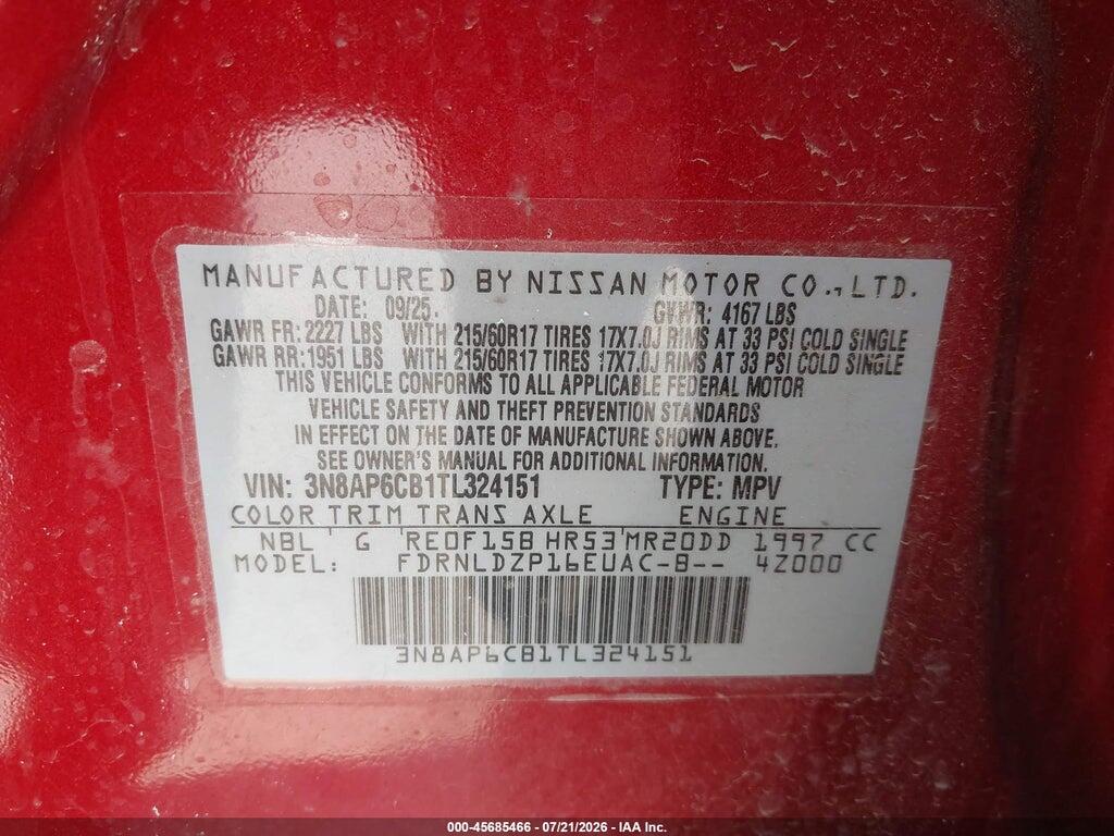 3N8AP6CB1TL324151 2026 NISSAN KICKS photo no. 9