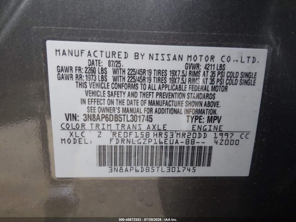 3N8AP6DB5TL301745 2026 NISSAN KICKS photo no. 9