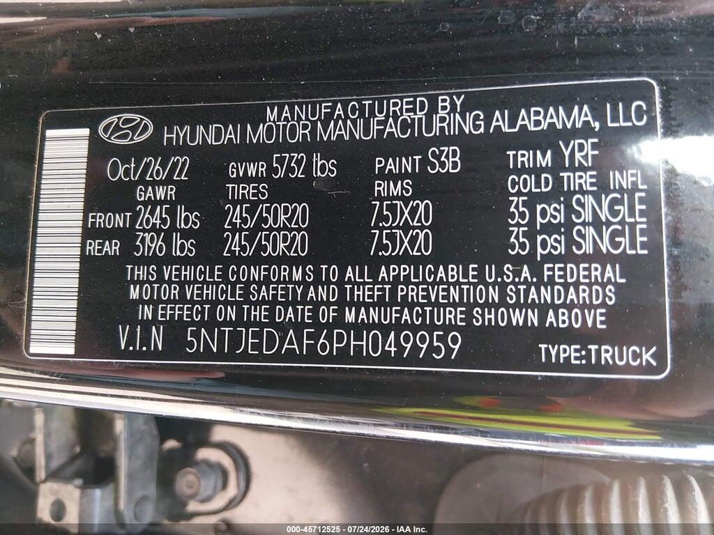 5NTJEDAF6PH049959 2023 HYUNDAI SANTA CRUZ photo no. 9