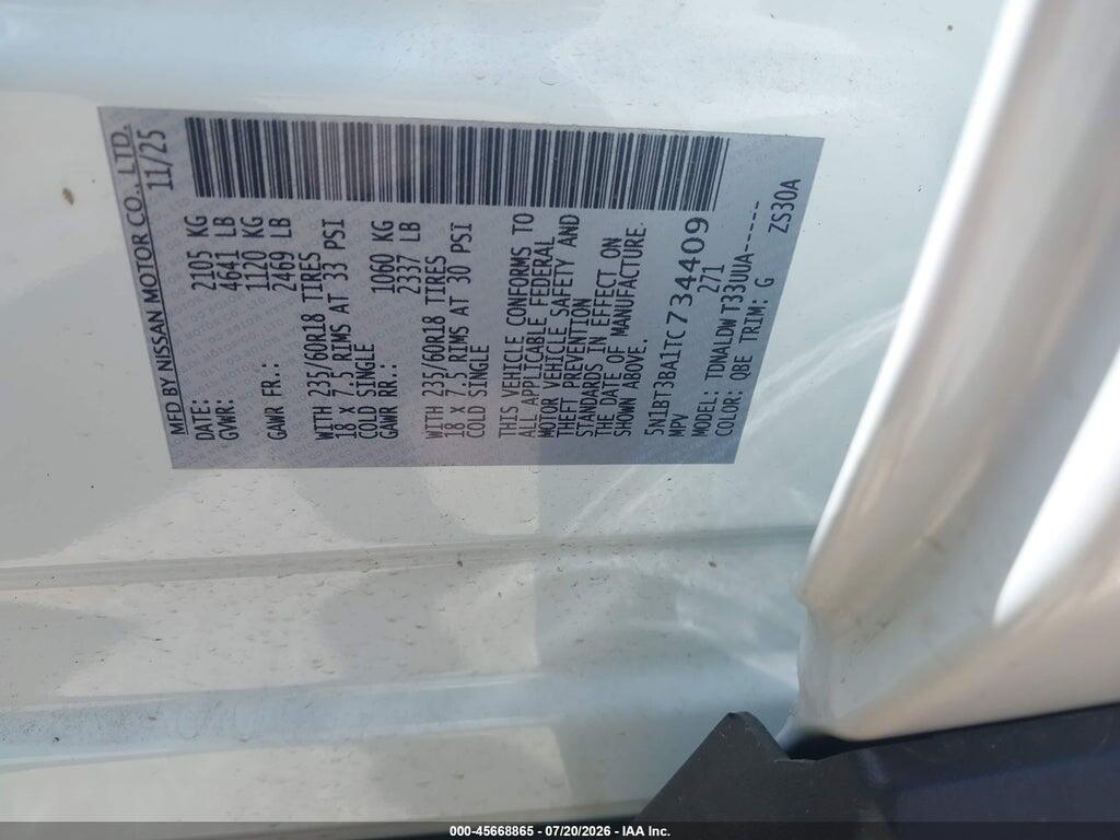 5N1BT3BA1TC734409 2026 NISSAN ROGUE photo no. 9