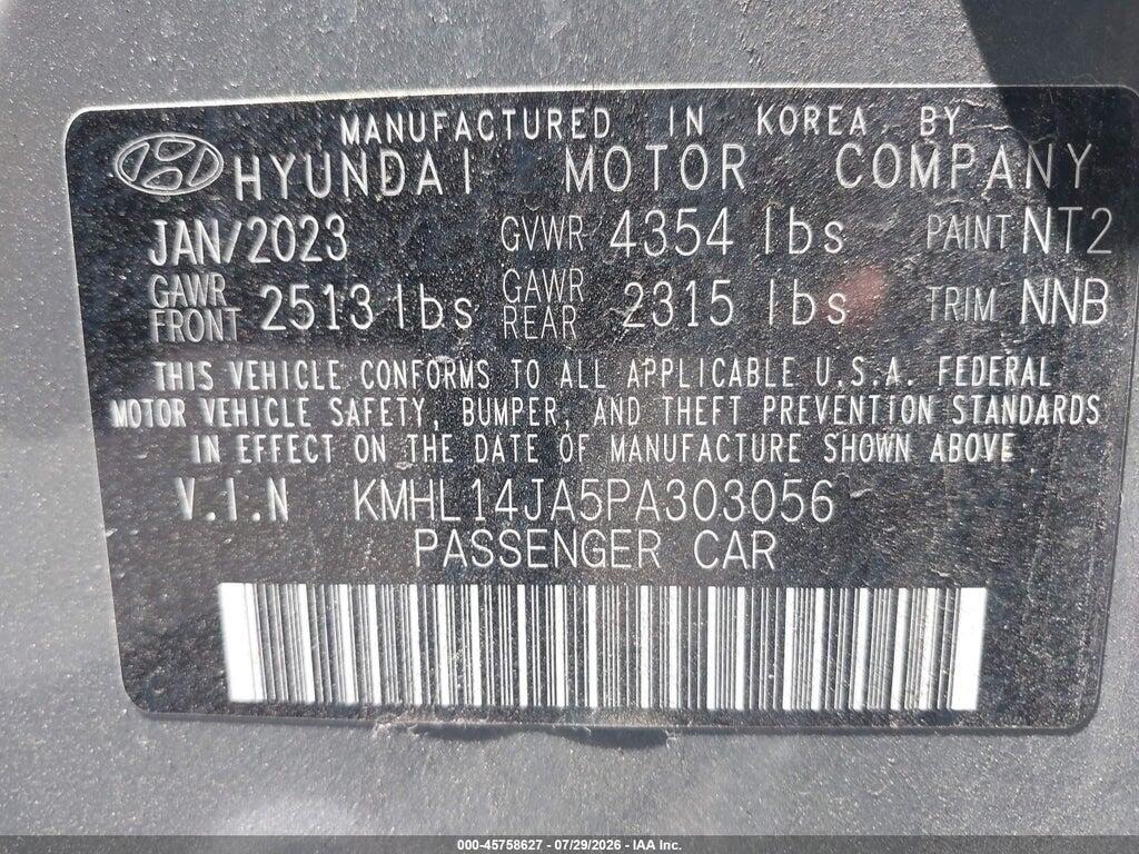 KMHL14JA5PA303056 2023 HYUNDAI SONATA photo no. 9