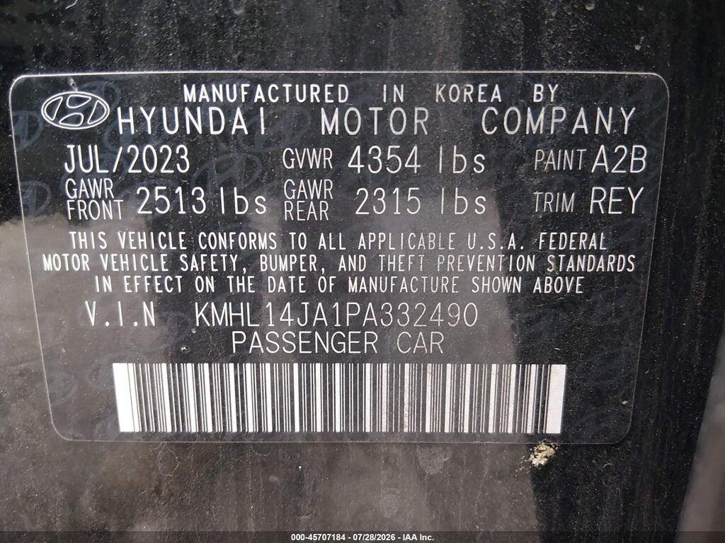 KMHL14JA1PA332490 2023 HYUNDAI SONATA photo no. 9