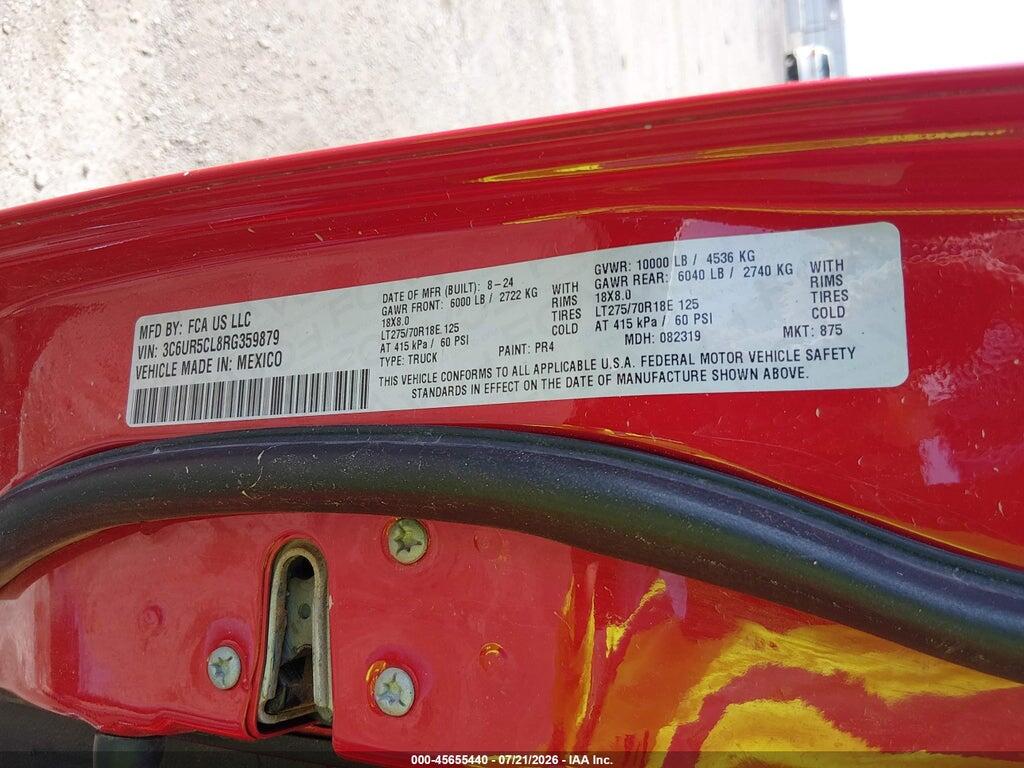 3C6UR5CL8RG359879 2024 RAM 2500 photo no. 9