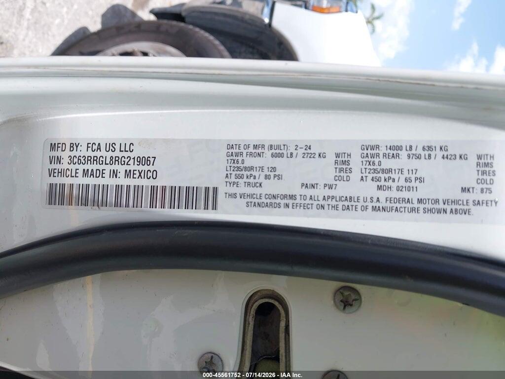 3C63RRGL8RG219067 2024 RAM 3500 photo no. 9