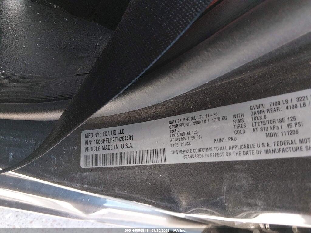 1C6SRFLP2TN264491 2026 RAM 1500 photo no. 9