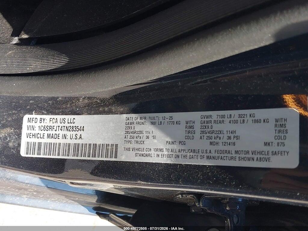 1C6SRFJT4TN283544 2026 RAM 1500 photo no. 9