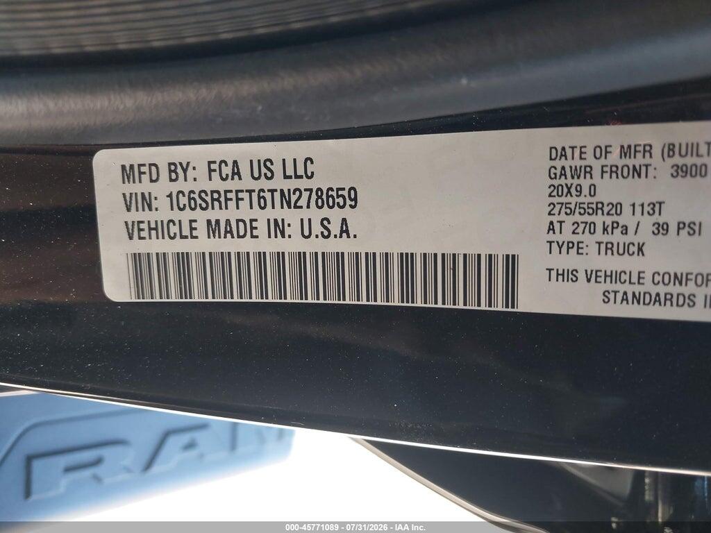 1C6SRFFT6TN278659 2026 RAM 1500 photo no. 9