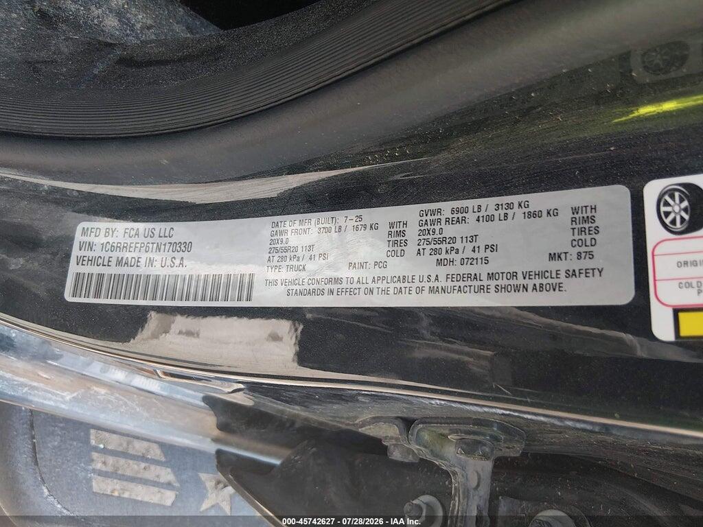 1C6RREFP6TN170330 2026 RAM 1500 photo no. 9