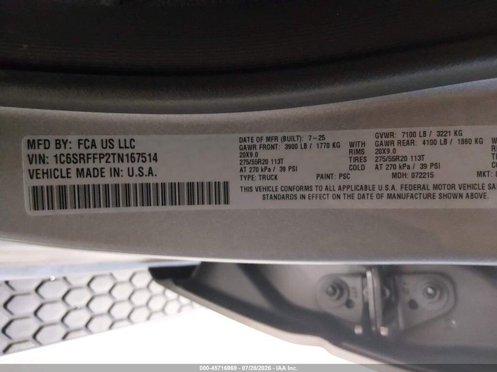 1C6SRFFP2TN167514 2026 RAM 1500 photo no. 9