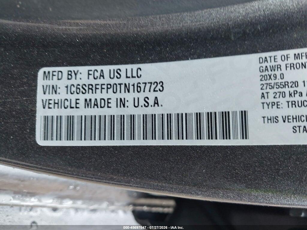 1C6SRFFP0TN167723 2026 RAM 1500 photo no. 9
