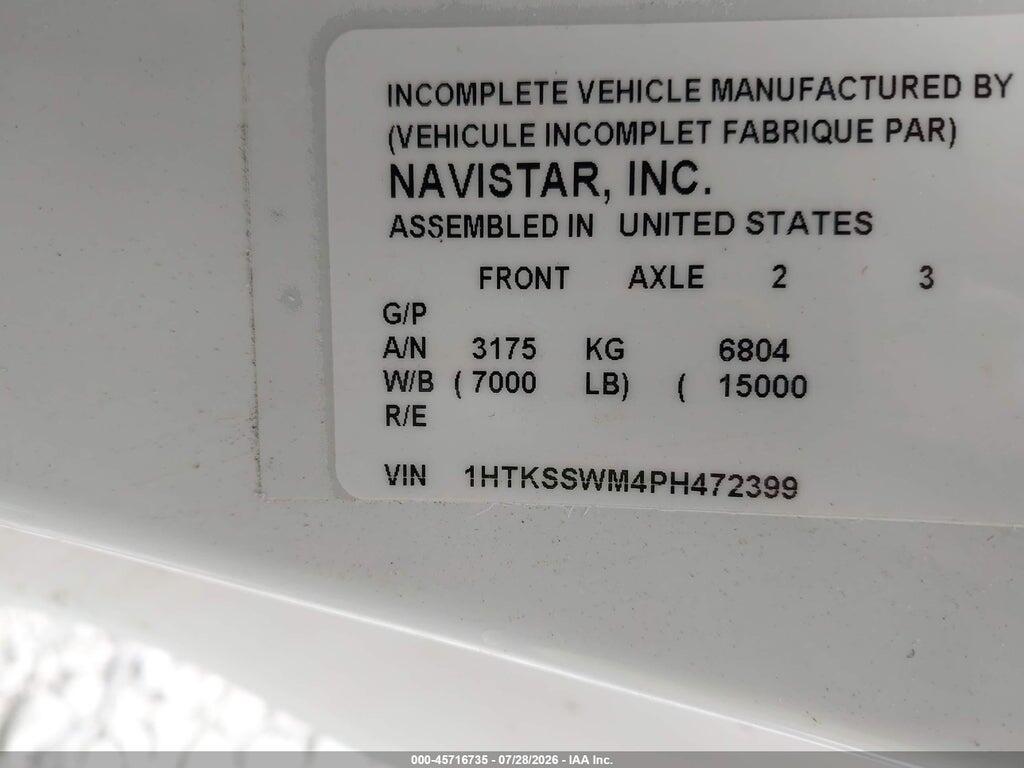 1HTKSSWM4PH472399 2023 INTERNATIONAL CV photo no. 8
