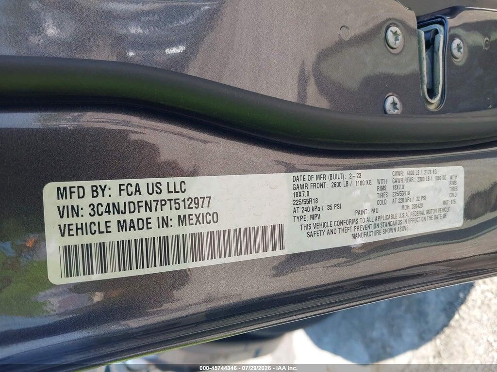 3C4NJDFN7PT512977 2023 JEEP COMPASS photo no. 9