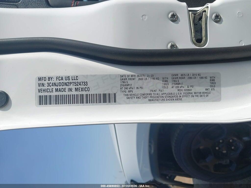 3C4NJDDN2PT524733 2023 JEEP COMPASS photo no. 9