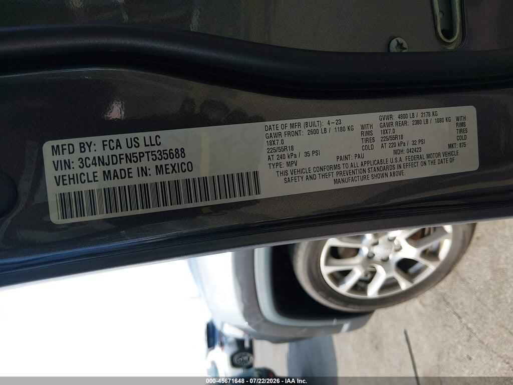 3C4NJDFN5PT535688 2023 JEEP COMPASS photo no. 9