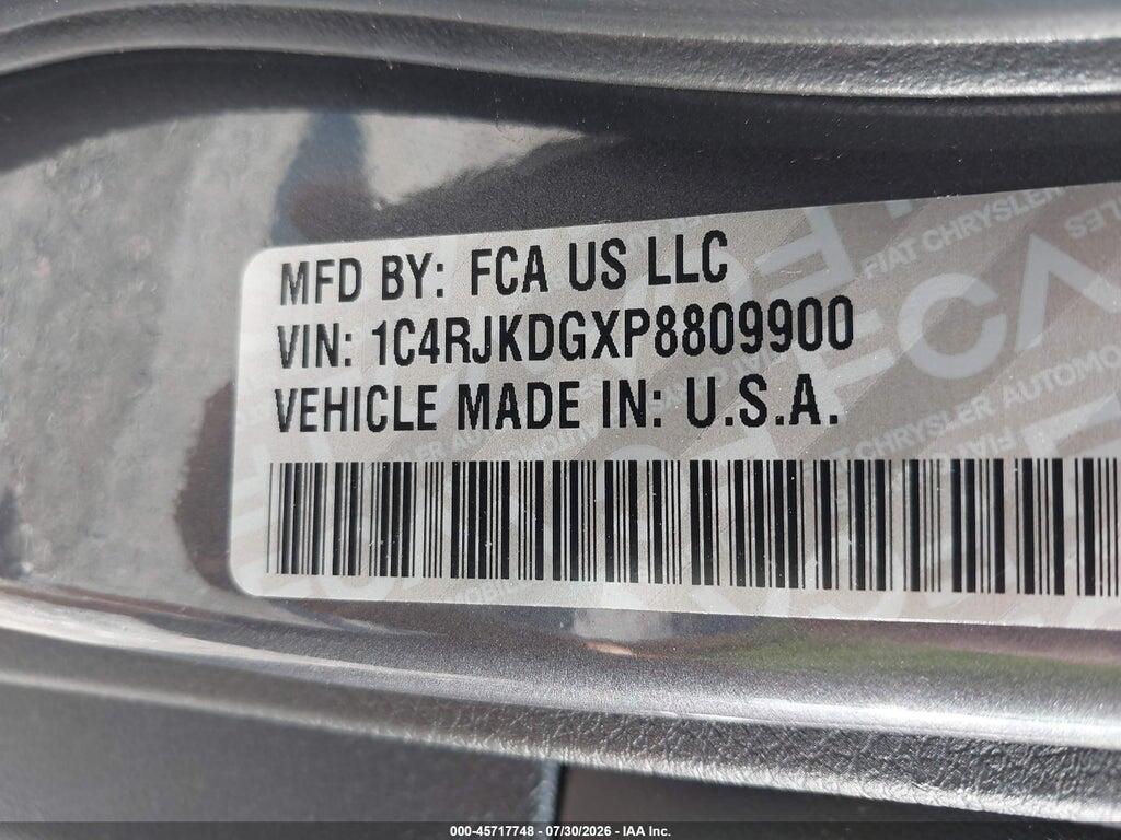 1C4RJKDGXP8809900 2023 JEEP GRAND CHEROKEE L photo no. 9