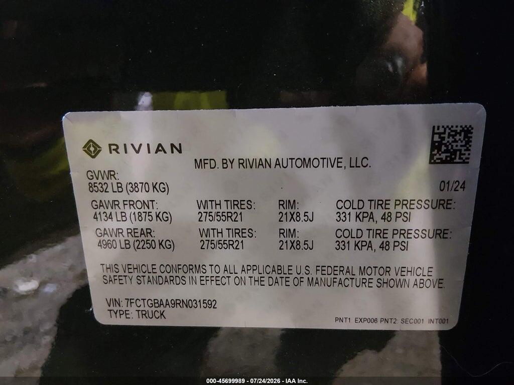 7FCTGBAA9RN031592 2024 RIVIAN R1T photo no. 9