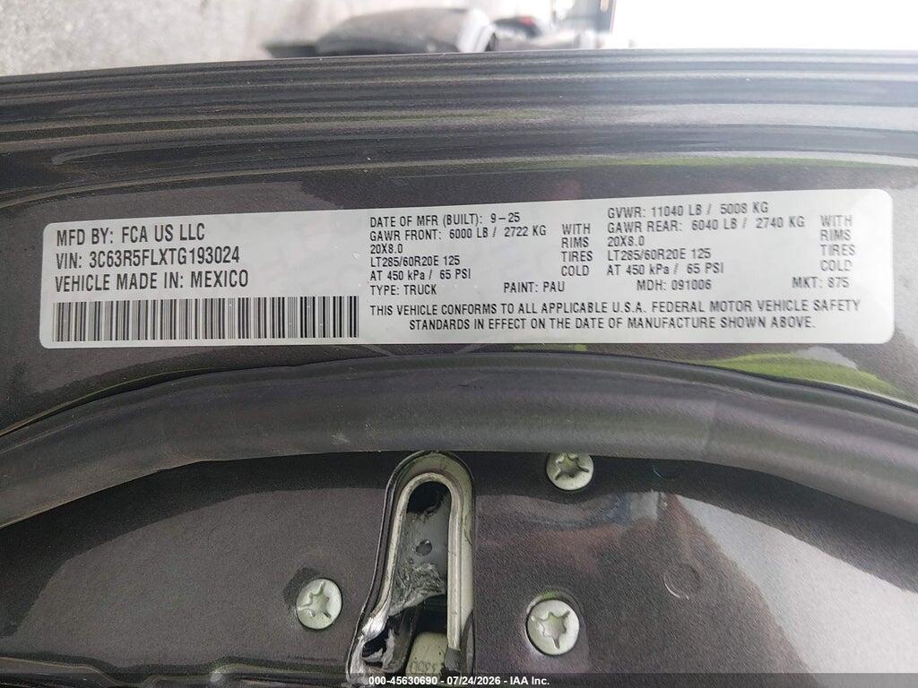 3C63R5FLXTG193024 2026 RAM 2500 photo no. 8