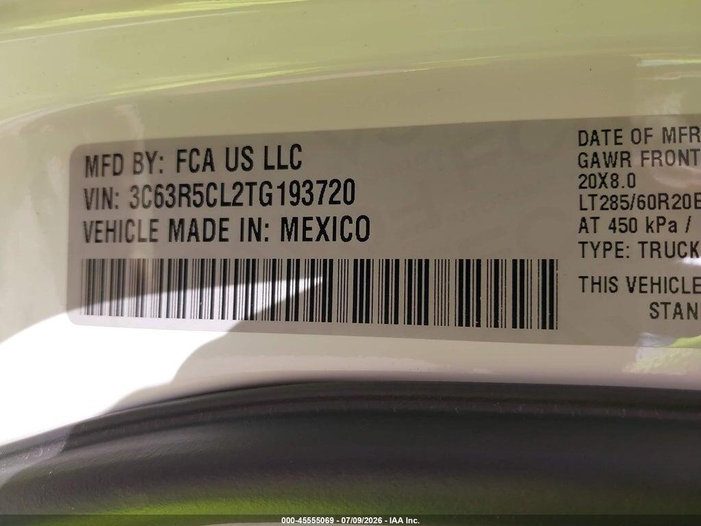 3C63R5CL2TG193720 2026 RAM 2500 photo no. 8