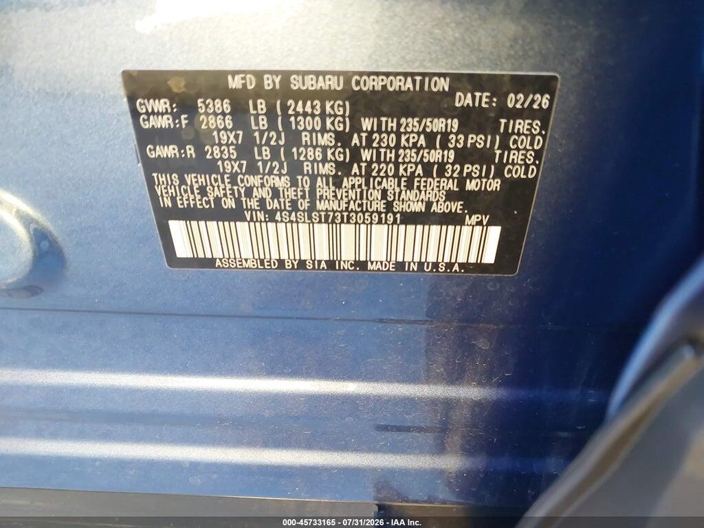 4S4SLST73T3059191 2026 SUBARU FORESTER photo no. 9