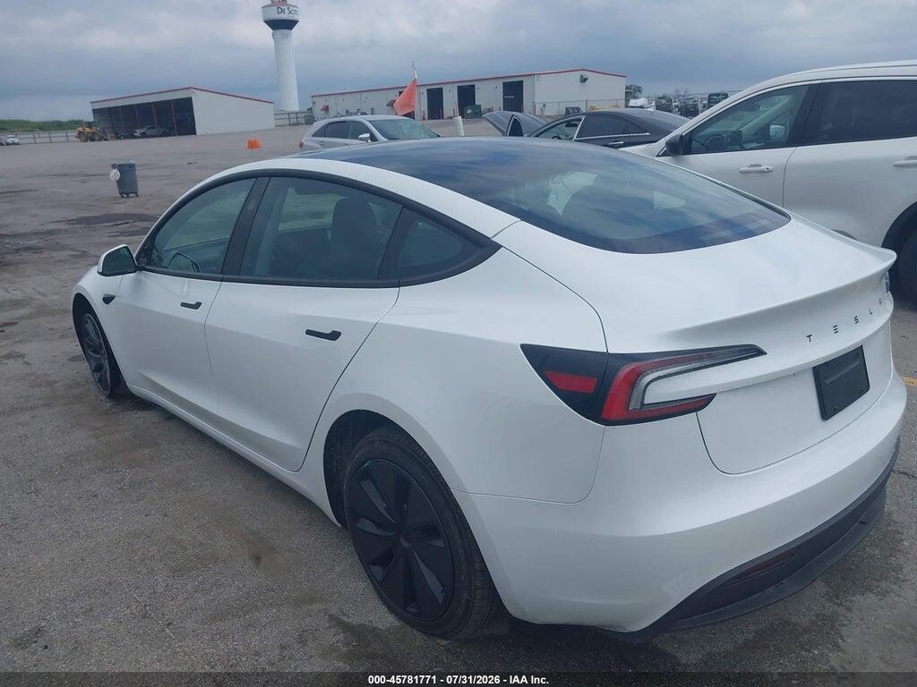5YJ3E1EA7TF190942 2026 TESLA MODEL 3 photo no. 3