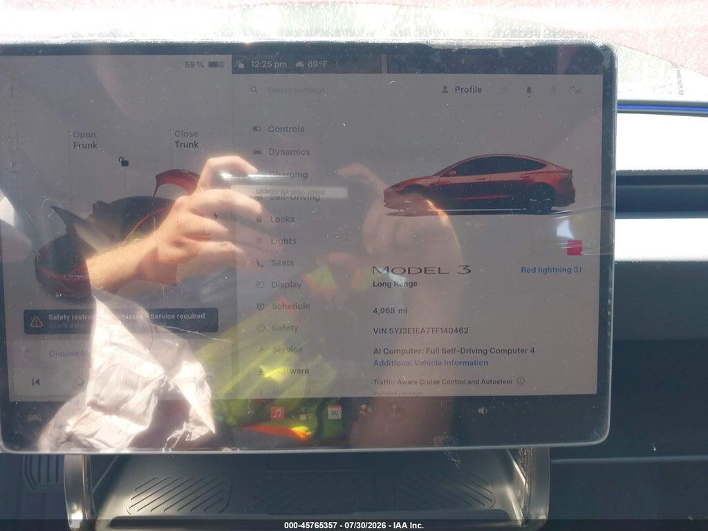 5YJ3E1EA7TF140462 2026 TESLA MODEL 3 photo no. 7